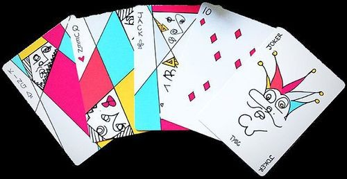 Red Stripe Playing Cards