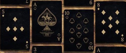 Black playing cards