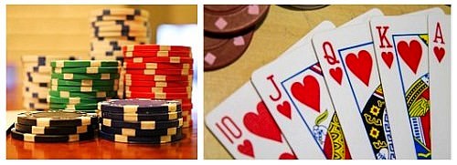 Playing Cards and poker chips