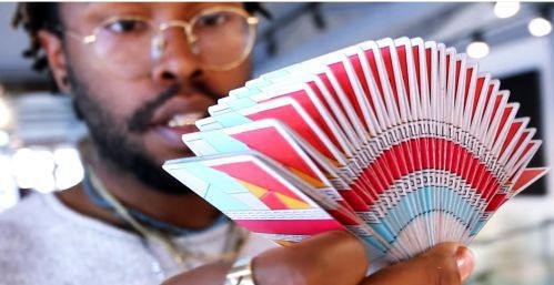 Red Stripe Playing Cards