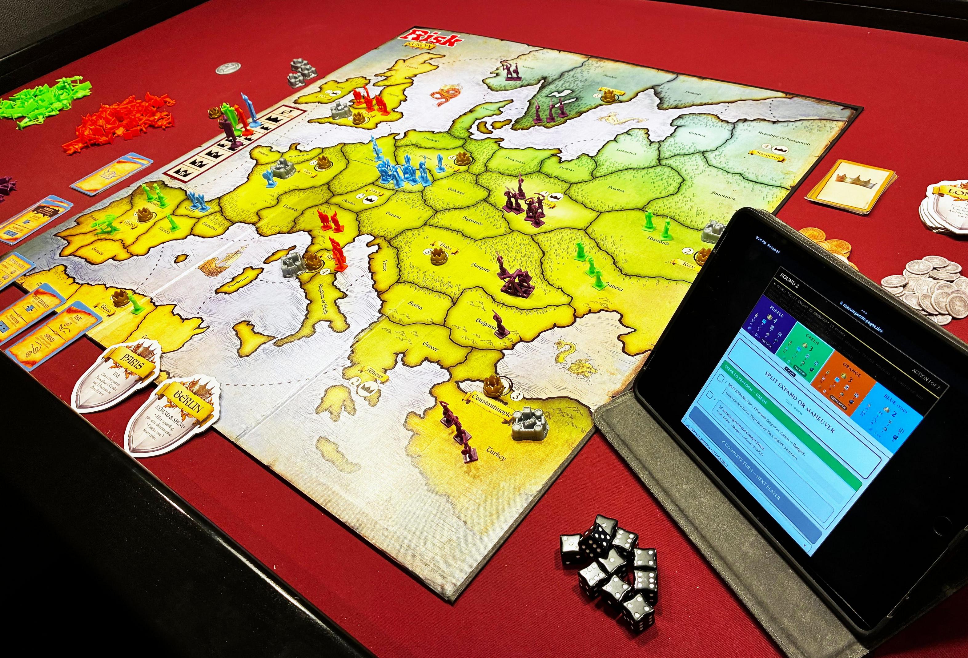 Risk: Europe Solo Companion App - Automated AI for Tablet/iPad | 1 ...