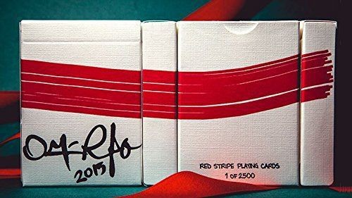 Red Stripe Playing Cards