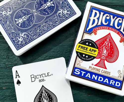 Bicycle Cyclist Playing Cards Air Cushion Finish Poker Deck Sealed Red or Blue