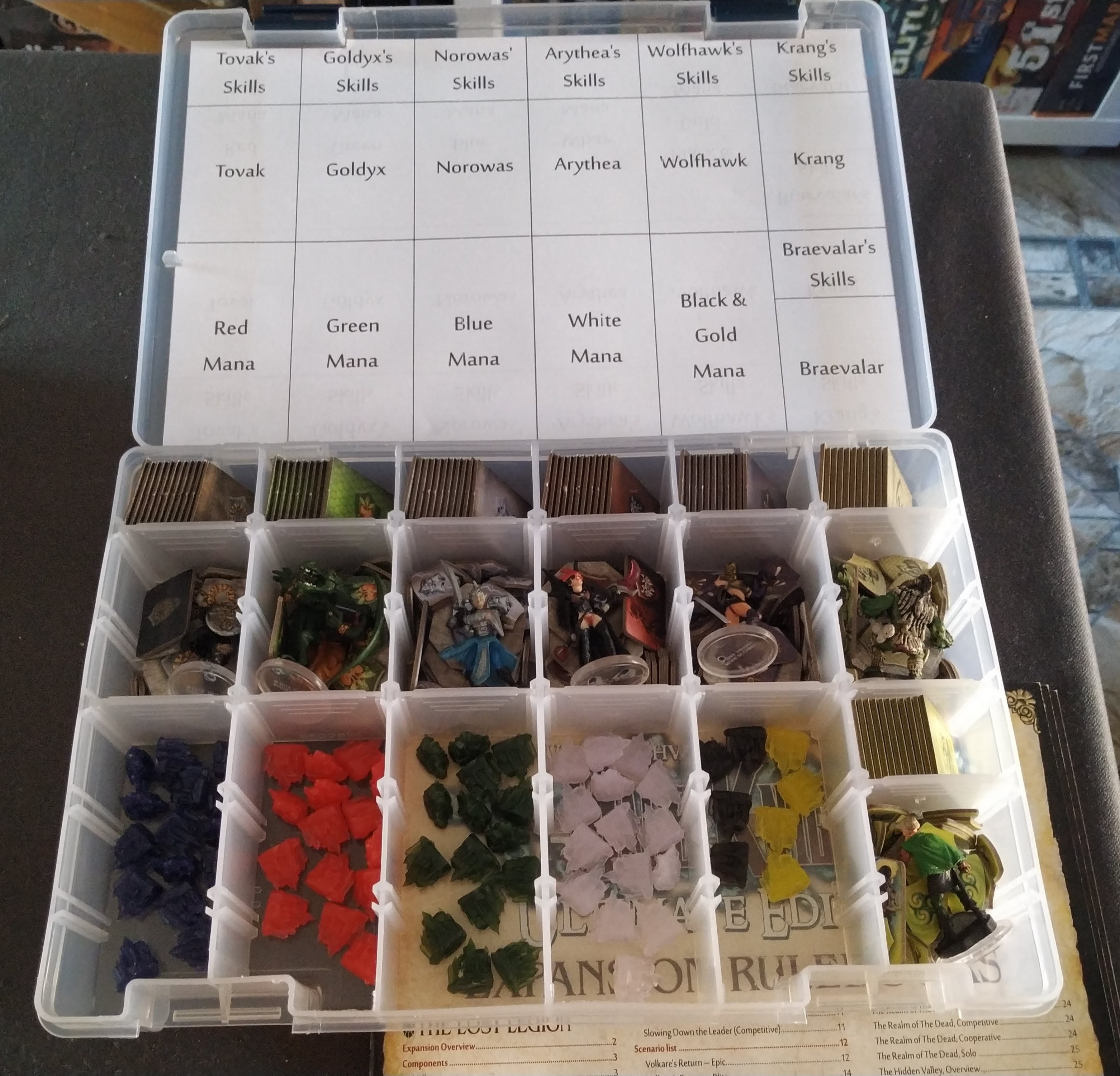 My Mage Knight UE Storage Solution (Plano + Deck Boxes)