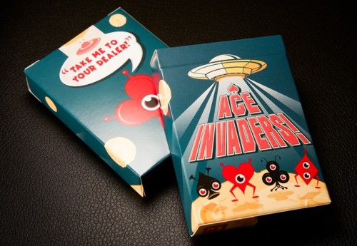 ace invaders playing cards