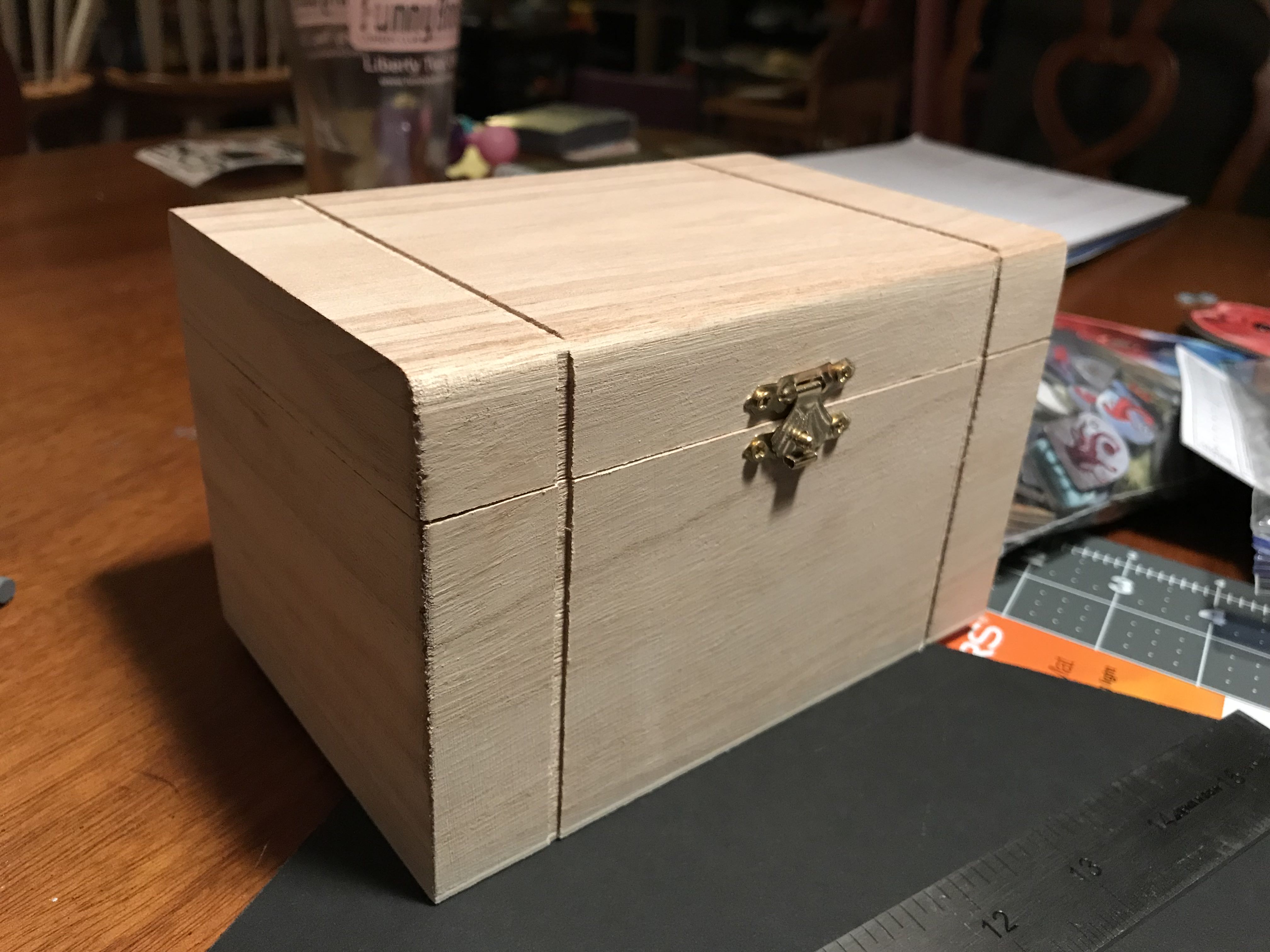 artminds wood treasure chest