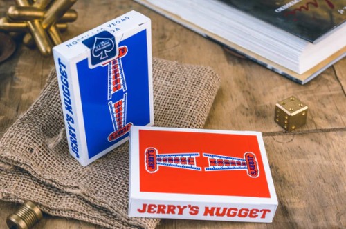 Jerry's Nugget modern feel CORAL 2019 reissue playing cards 