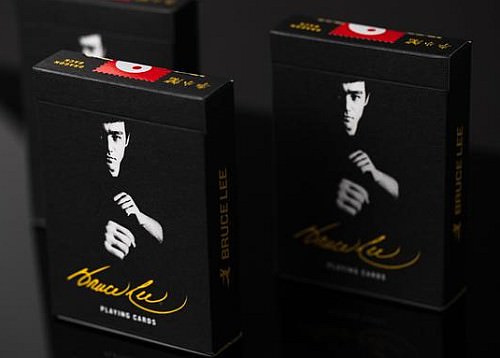 Bruce Lee playing cards