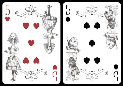 Wonderland and Looking-glass Flip-Book Decks