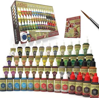 The Army Painter Mega Brush Set - Miniature Small Paint Brush Set with 10  Acrylic Paint Brushes - Kolinsky Masterclass Sable Hair Model & Fine Detail