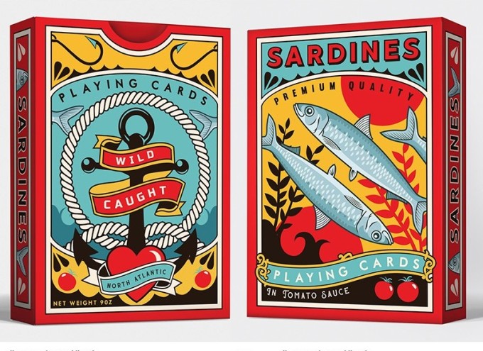 Kickstarter: Sardines Playing Cards in Tomato Sauce