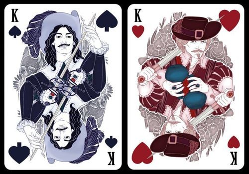 The Three Musketeers playing cards