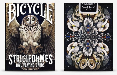 Strigiformes Owls Playing Cards