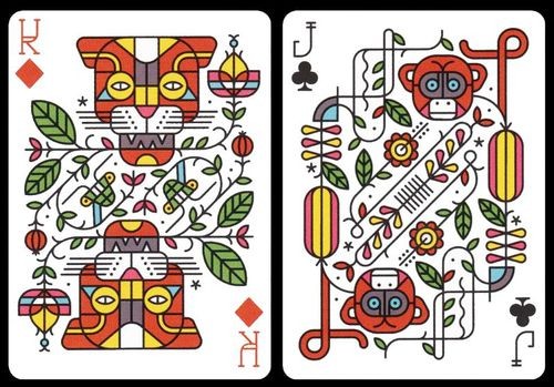jungle playing cards