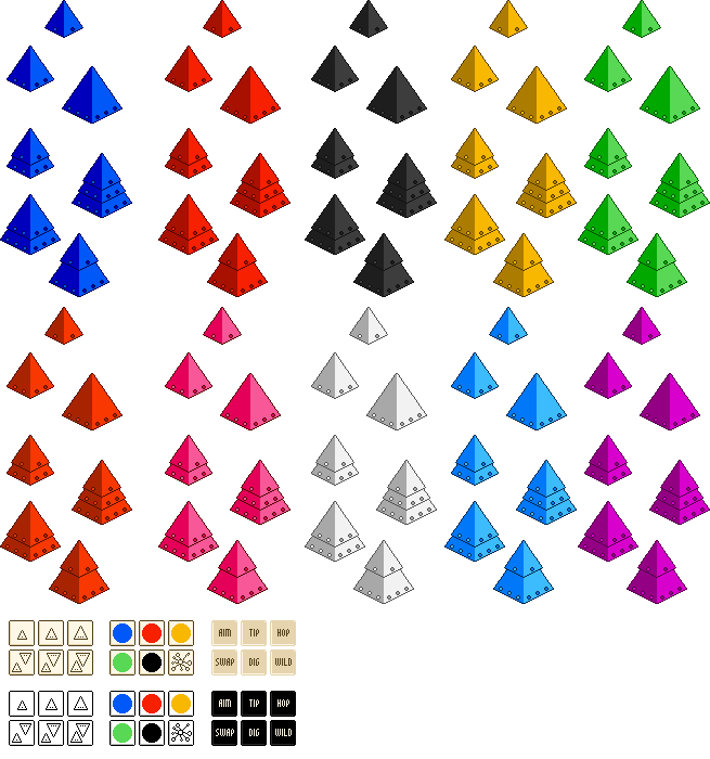 Free Looney Pyramid sprites | Components: Looney Pyramid Games