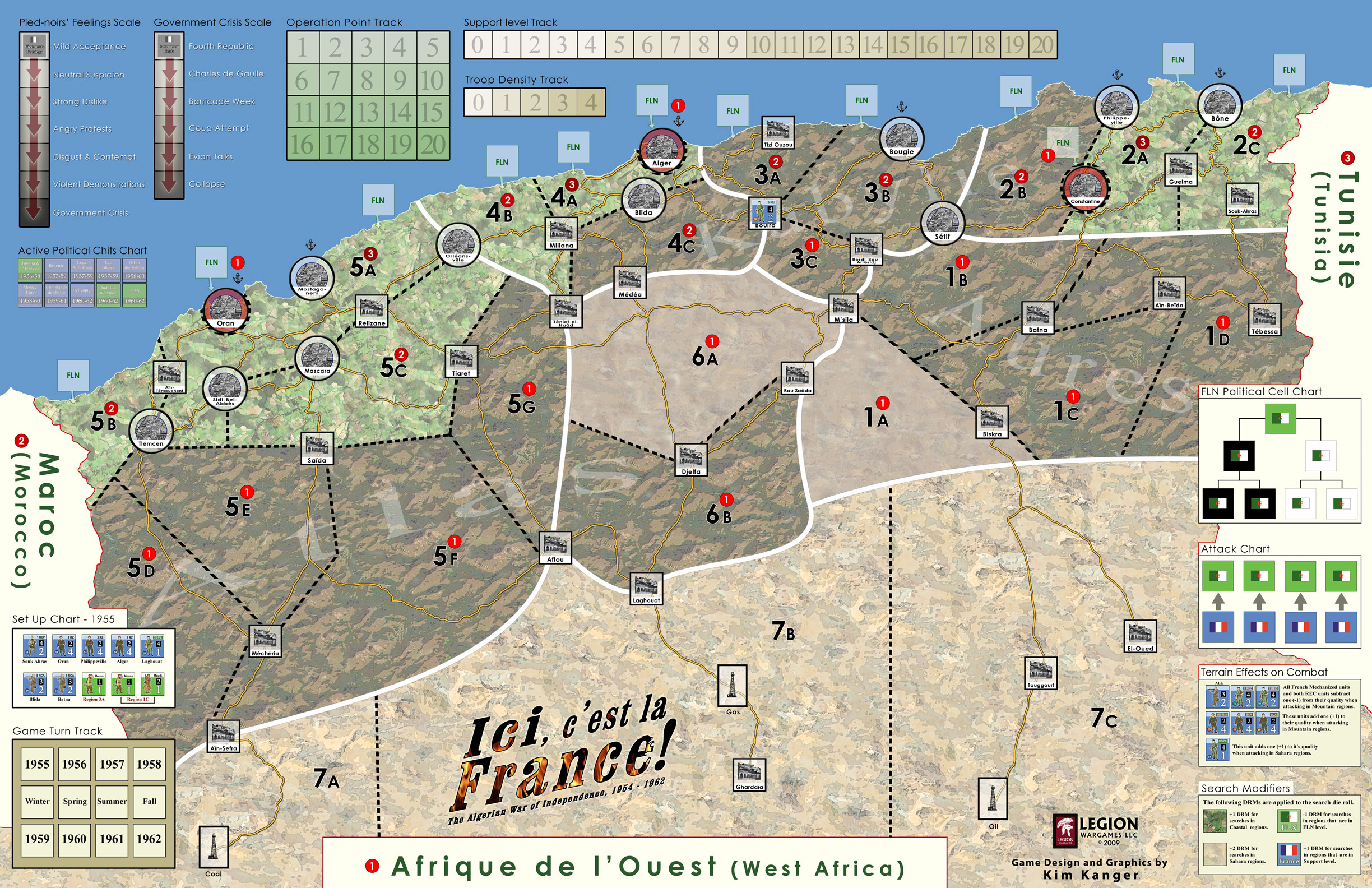 Algerian Civil War Map