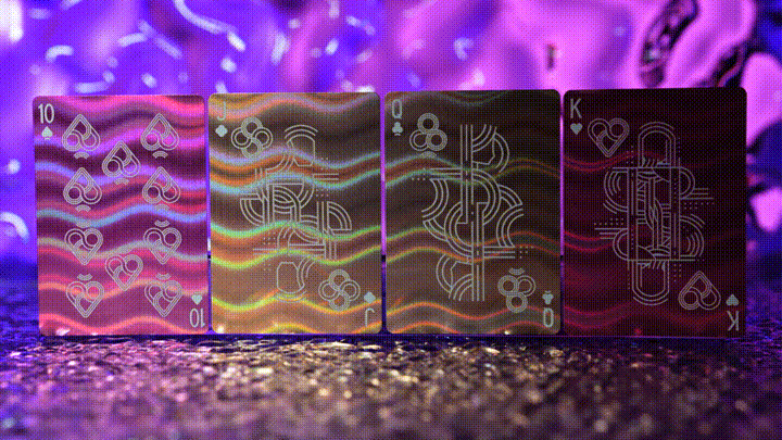 Rainbow Holo V2 Playing Cards by TCC Fashion | BoardGameGeek