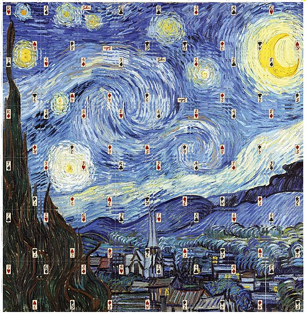 Van Gogh Starry Night Puzzle Playing Cards