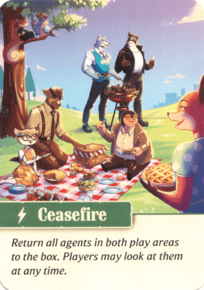 Agent Avenue: Ceasefire Promo Card