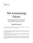 RPG Item: BDKA3-01: The Artonsamay Falcon