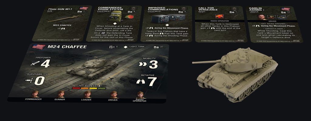 World of Tanks Miniatures Game: American – M24 Chaffee Expansion