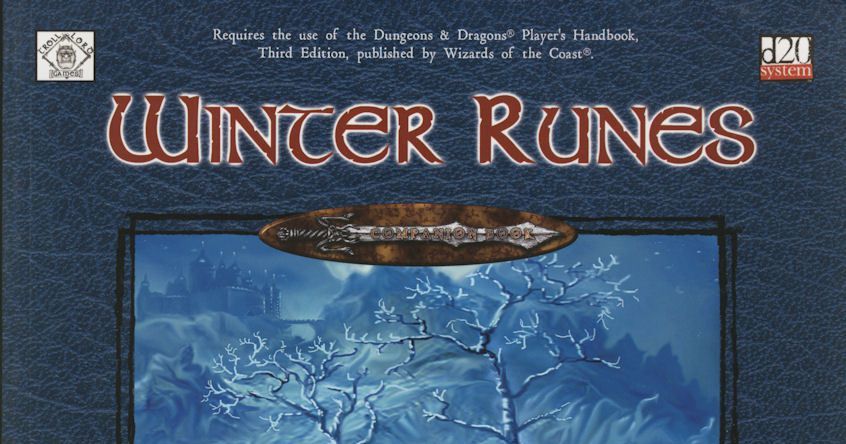 Winter Runes | RPG Item | RPGGeek