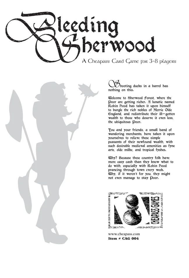 Boîte du jeu Bleeding Sherwood