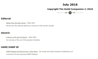 Issue: The Guild Companion (Jul 2016)