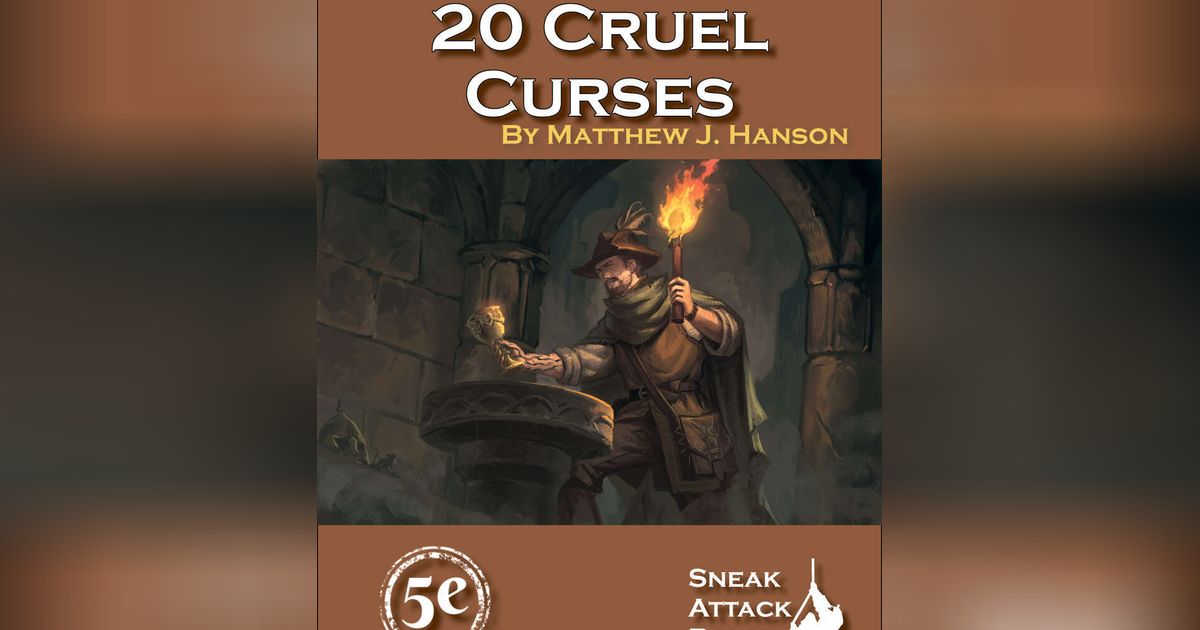 20 Cruel Curses (5E) | RPG Item | RPGGeek