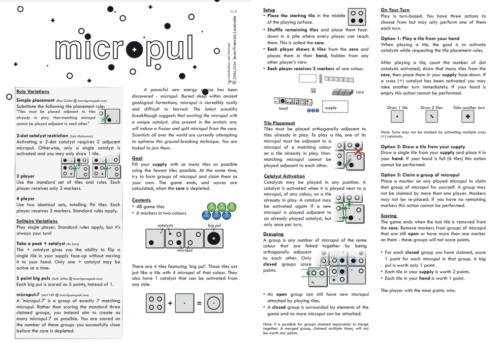 I redesigned the rulebook. More info, more accurate, fewer pages ...