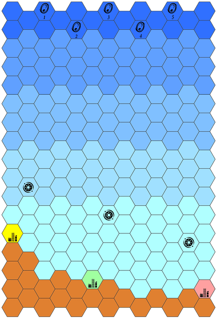 Game Map | Invaders from Galaxy X