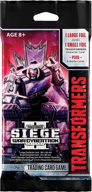 Siege II 5 Booster Packs Transformers Trading Card Game TCG War for Cybertron 
