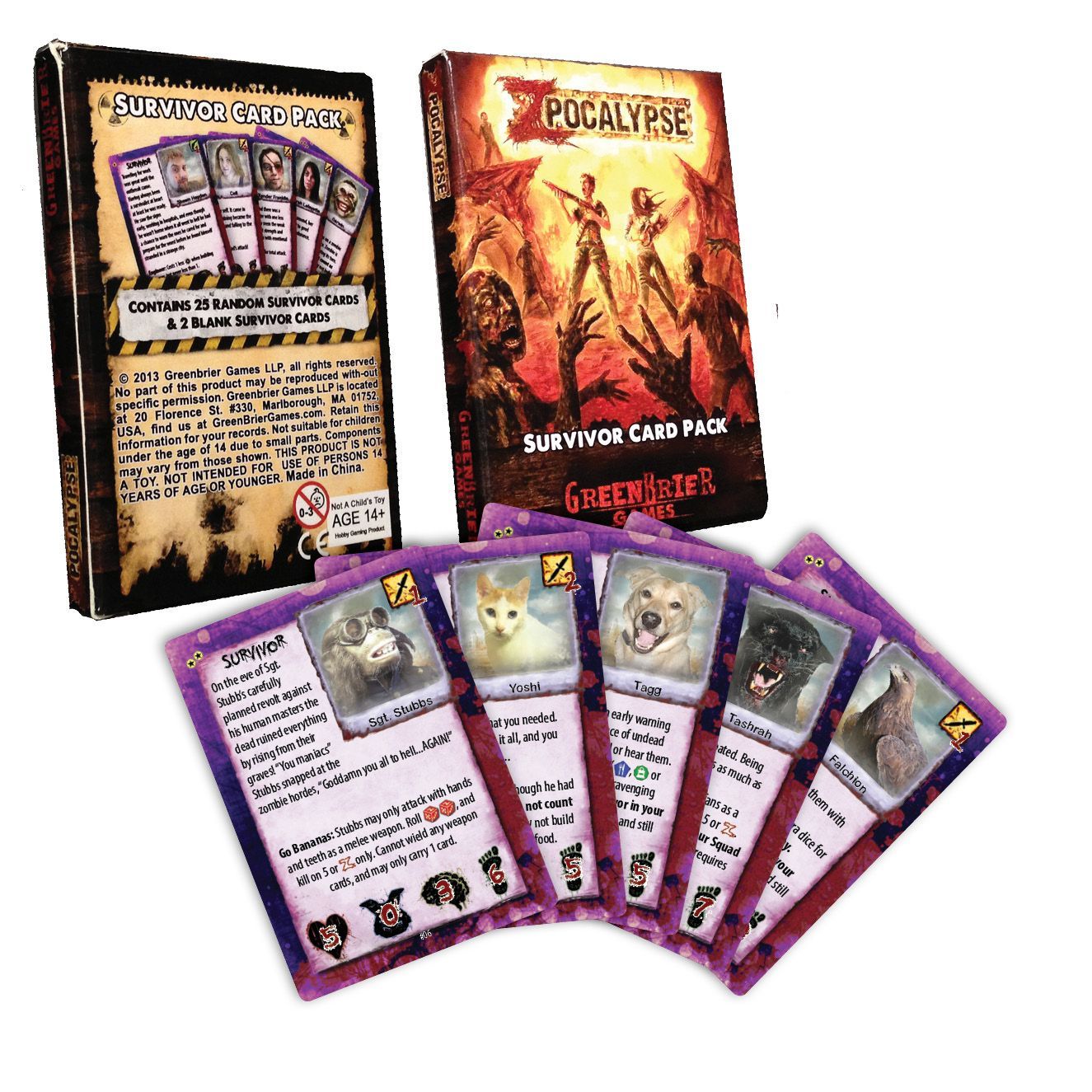 Zpocalypse: Animal Survivor Card Pack box art