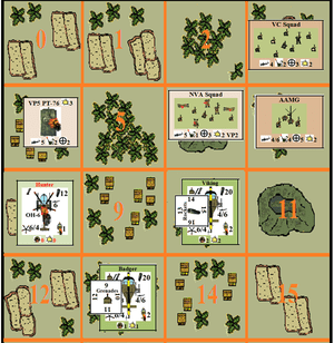 Gunship Platoon: A Solitaire Game of Helicopter Gunship Combat in Vietnam (1965-1973).