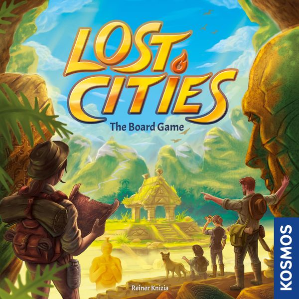 Lost Cities: The Board Game, KOSMOS, 2019 — front cover (image provided by the publisher)