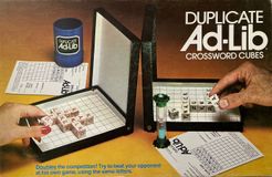 Duplicate Ad-Lib Crossword Cubes