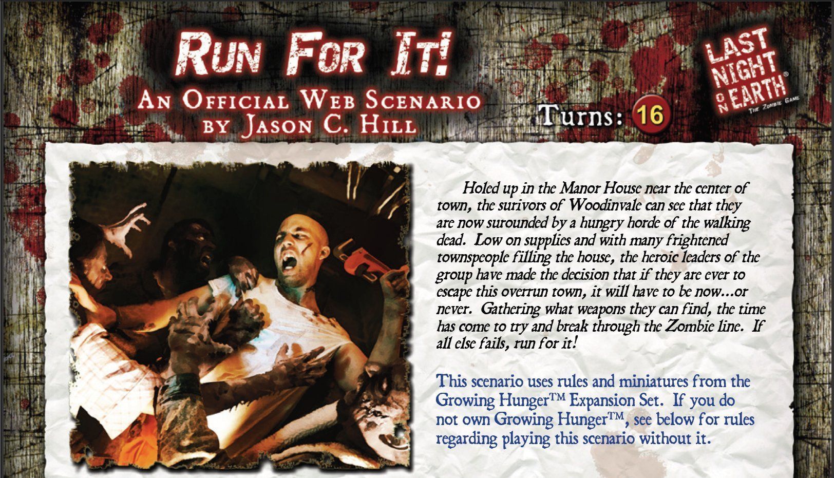 Last Night on Earth &#039;Run For It!&#039; Scenario