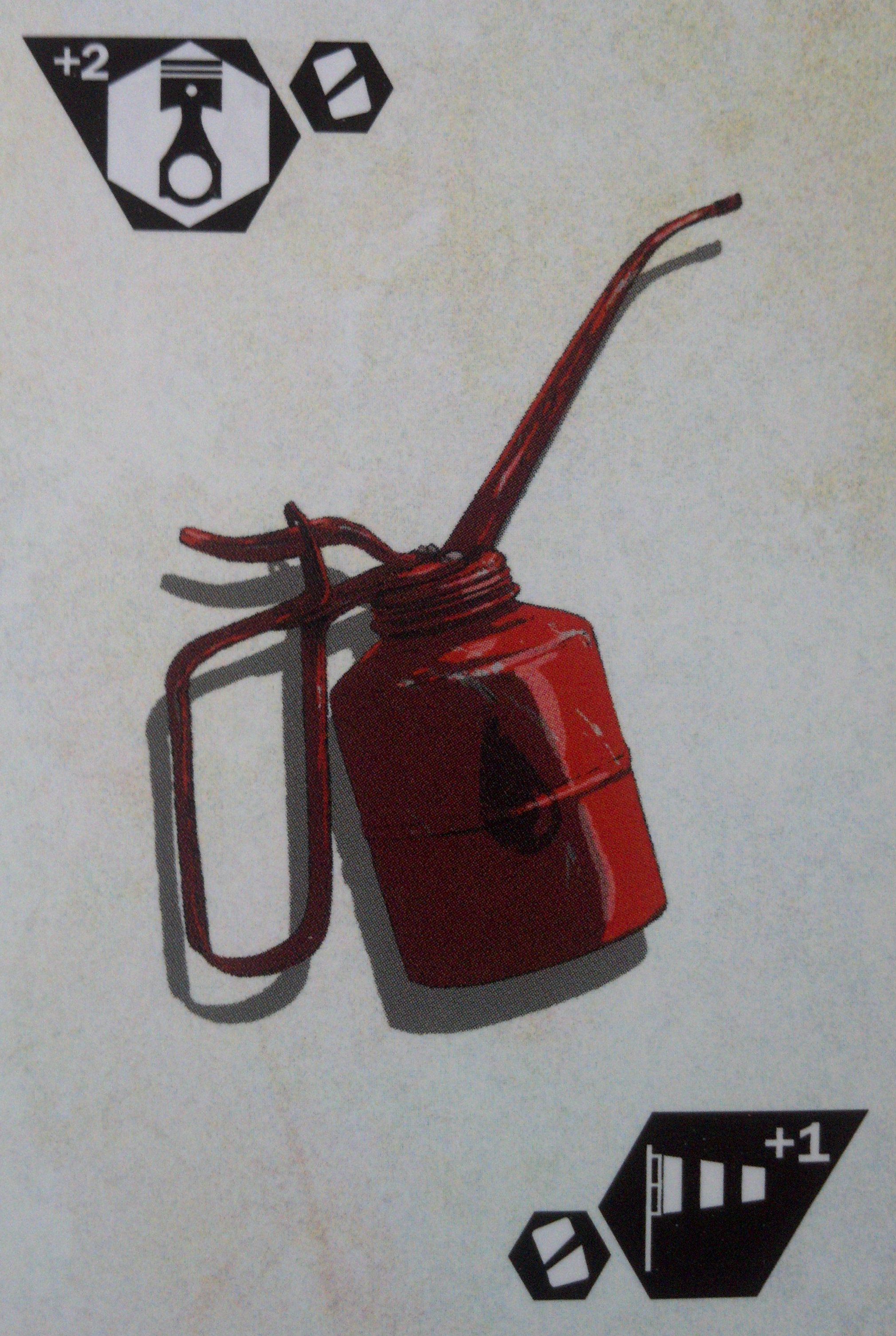 Saltlands: Oil can promo card