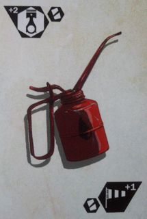 Saltlands: Oil can promo card