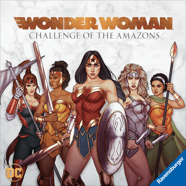 Wonder Woman: Challenge of the Amazons, Ravensburger, 2020 — front cover (image provided by the publisher)