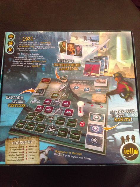 at the mountains of madness board game