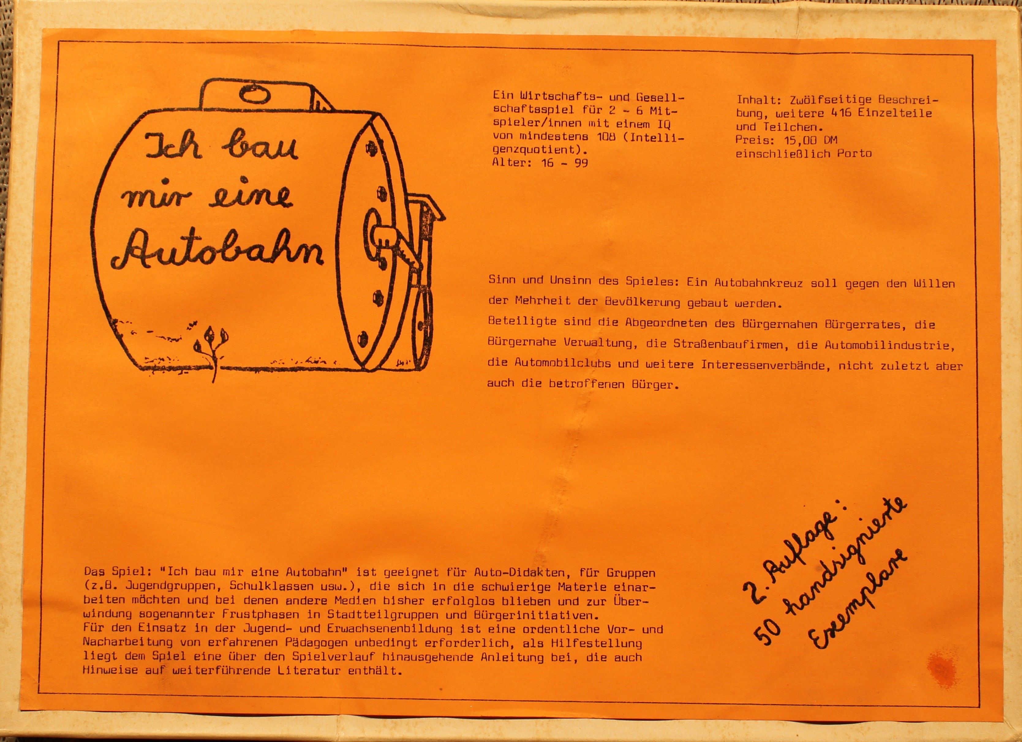 Cover art for Ich bau mir eine Autobahn