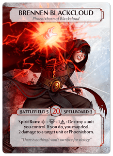 Ashes: Rise of the Phoenixborn – Brennen Blackcloud Alternate Art