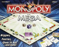 Monopoly The Mega Edition Board Game New & Factory Sealed 50% BIGGER  Gameboard