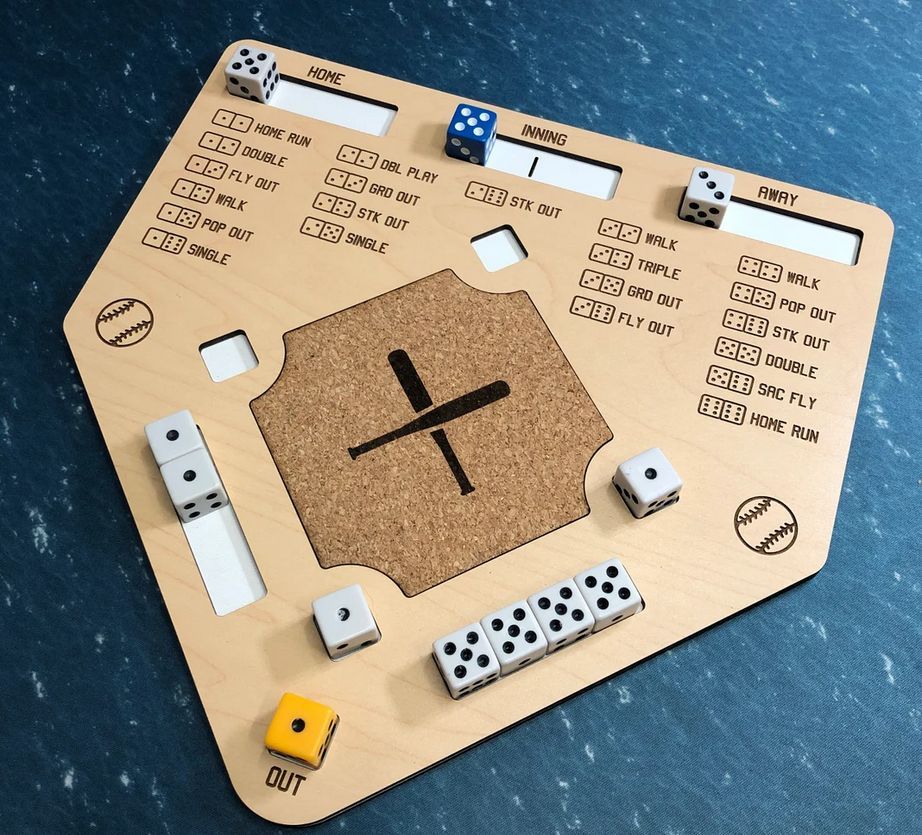 Baseball Dice Board Game