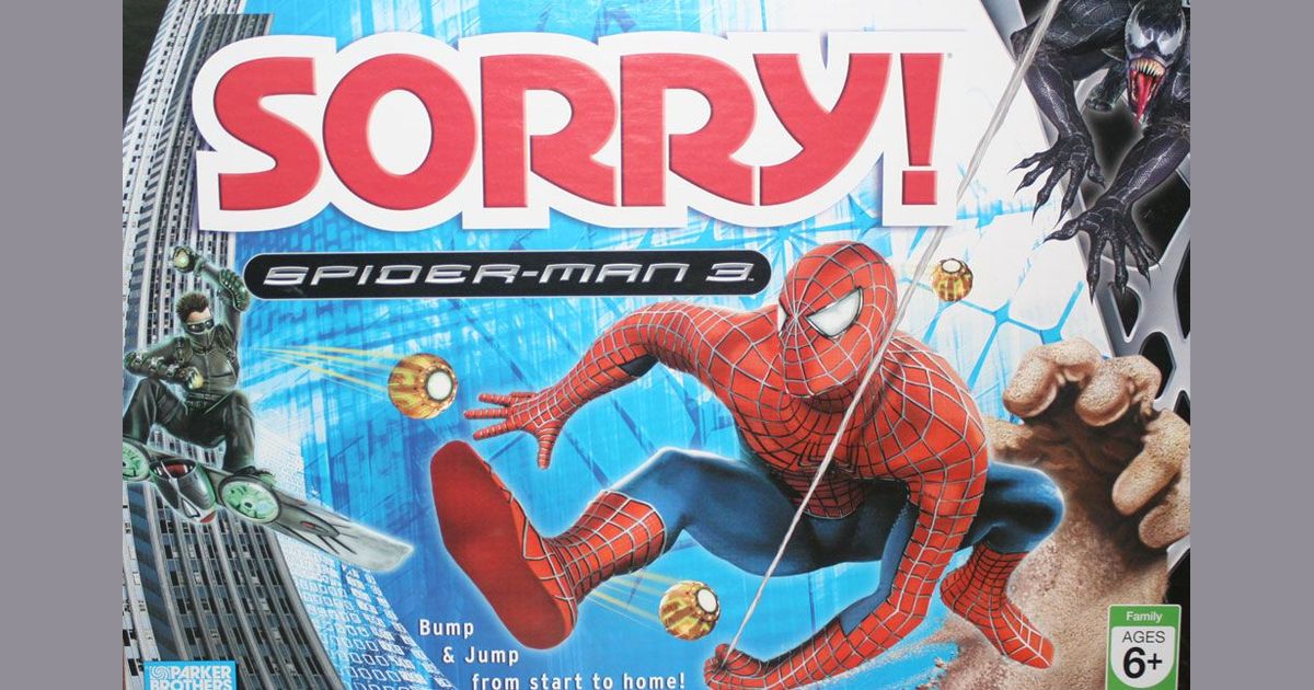 Details about   Spider Man 3 Sorry 2007 Edition Board Game by Parker Brothers 100% Complete 