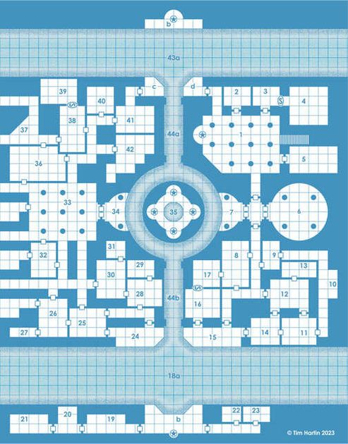 Old School Blue Map #56 | RPG Item | RPGGeek