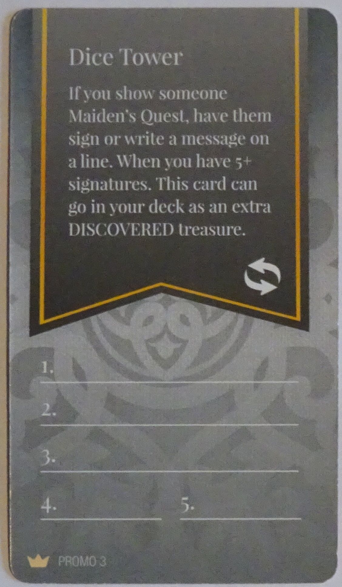 Maiden's Quest: Promo 3 – Dice Tower