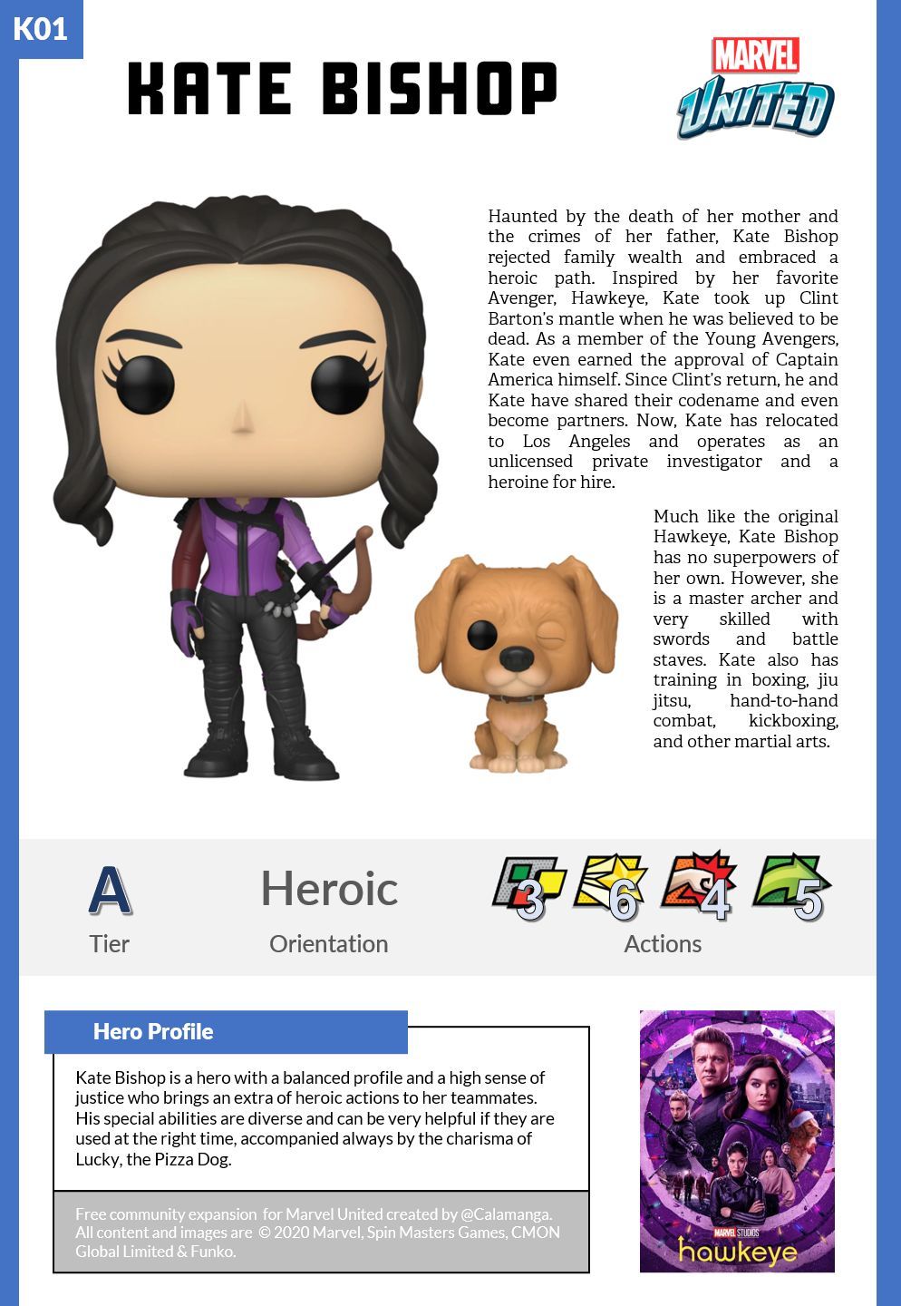 Kate New Hero for Marvel United Marvel United