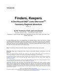 RPG Item: YEO8-05: Finders, Keepers